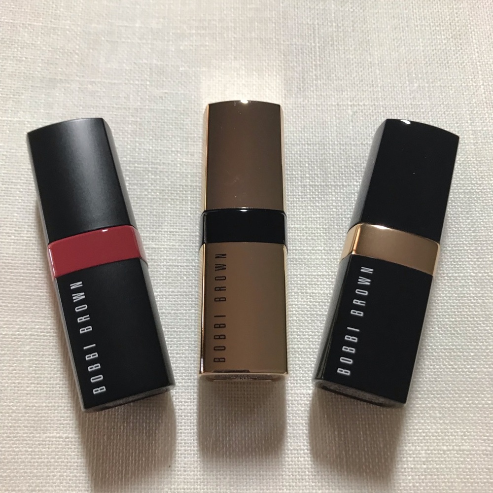 Set of 3 Bobbi Brown Trial Size Lipsticks